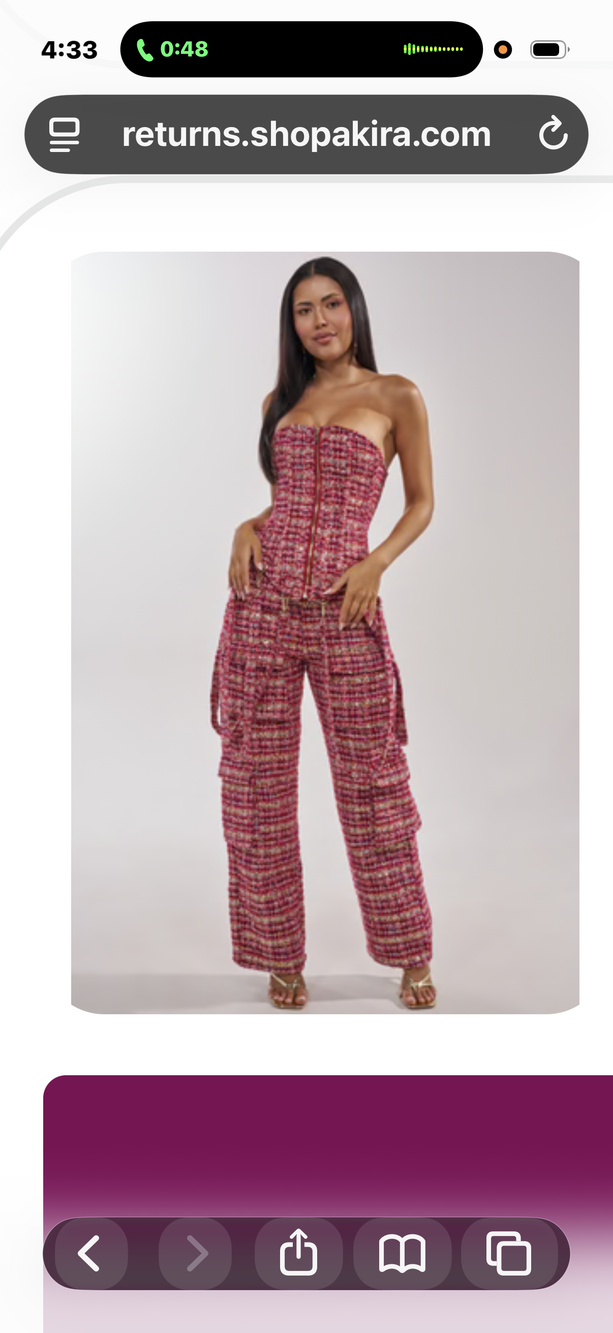 AKIRA ITS TIME TWEED TROUSER Size XLXL